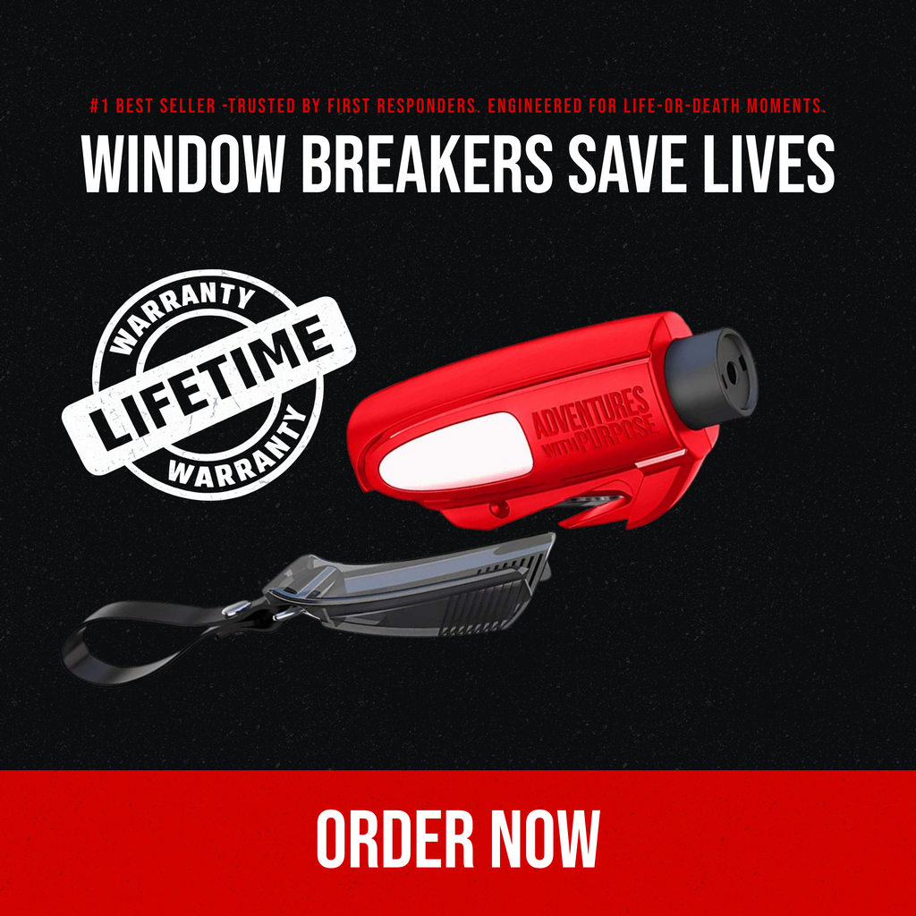 2-in-1 Emergency Window Breaker & Seatbelt Cutter