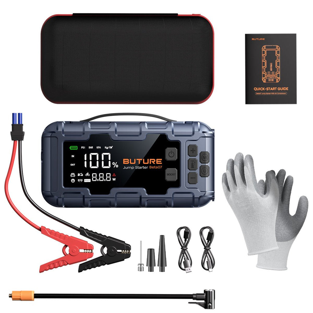 Buture Beta07 Car Jump Starter & Tire Inflator - Abe's Car Accessories
