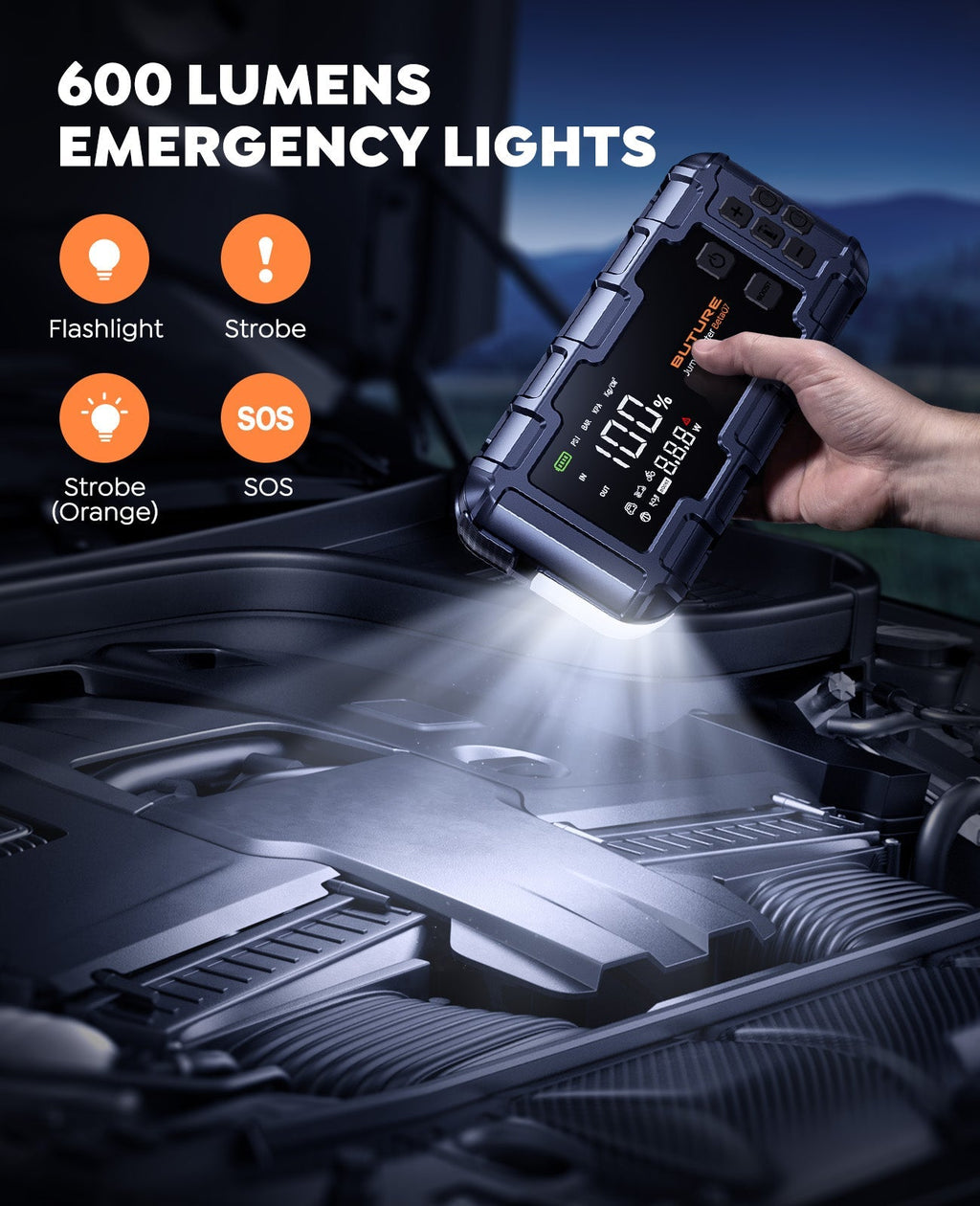 Buture Beta07 Car Jump Starter & Tire Inflator - Abe's Car Accessories