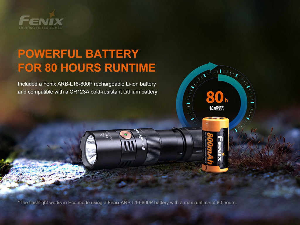 Fenix PD25R Rechargeable LED Flashlight - Abe's Car Accessories