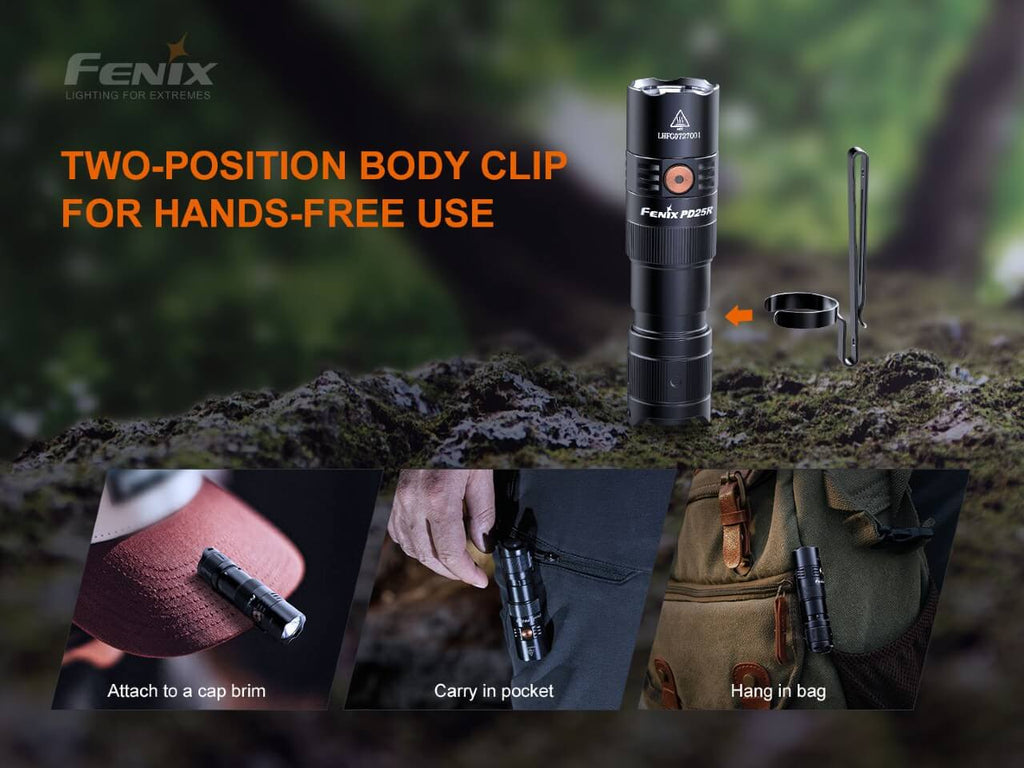Fenix PD25R Rechargeable LED Flashlight - Abe's Car Accessories