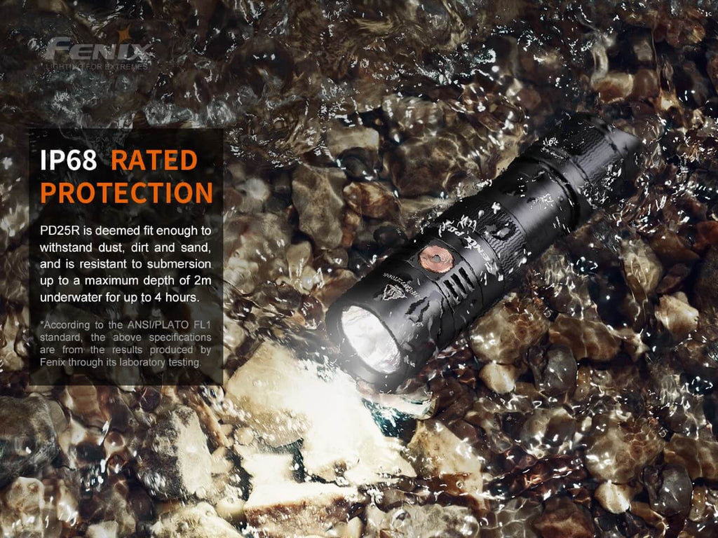 Fenix PD25R Rechargeable LED Flashlight - Abe's Car Accessories
