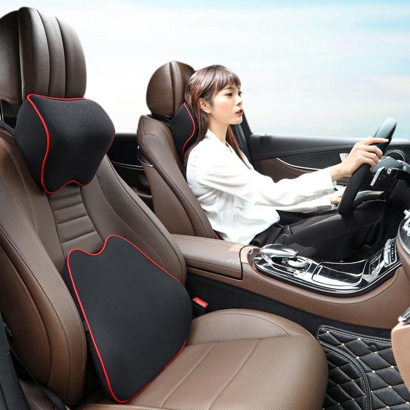 Memory Foam Car Neck & Headrest Pillow - Abe's Car Accessories