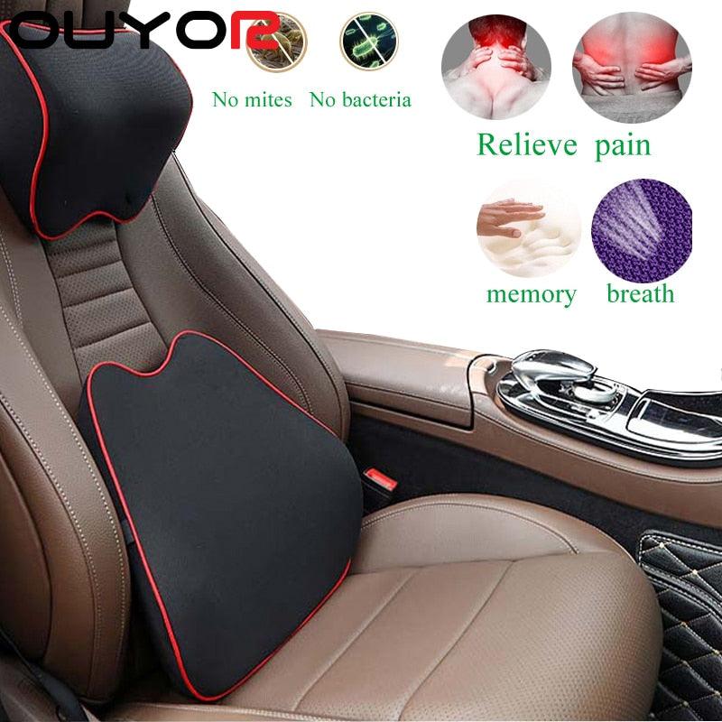 Memory Foam Car Neck & Headrest Pillow - Abe's Car Accessories