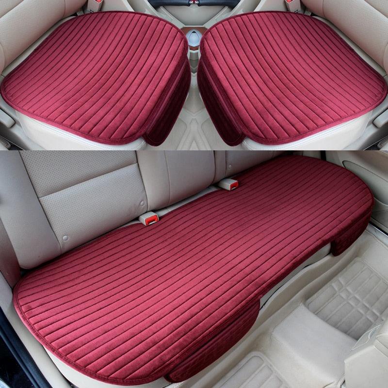 Universal Flocking Car Seat Cover & Cushion - Abe's Car Accessories