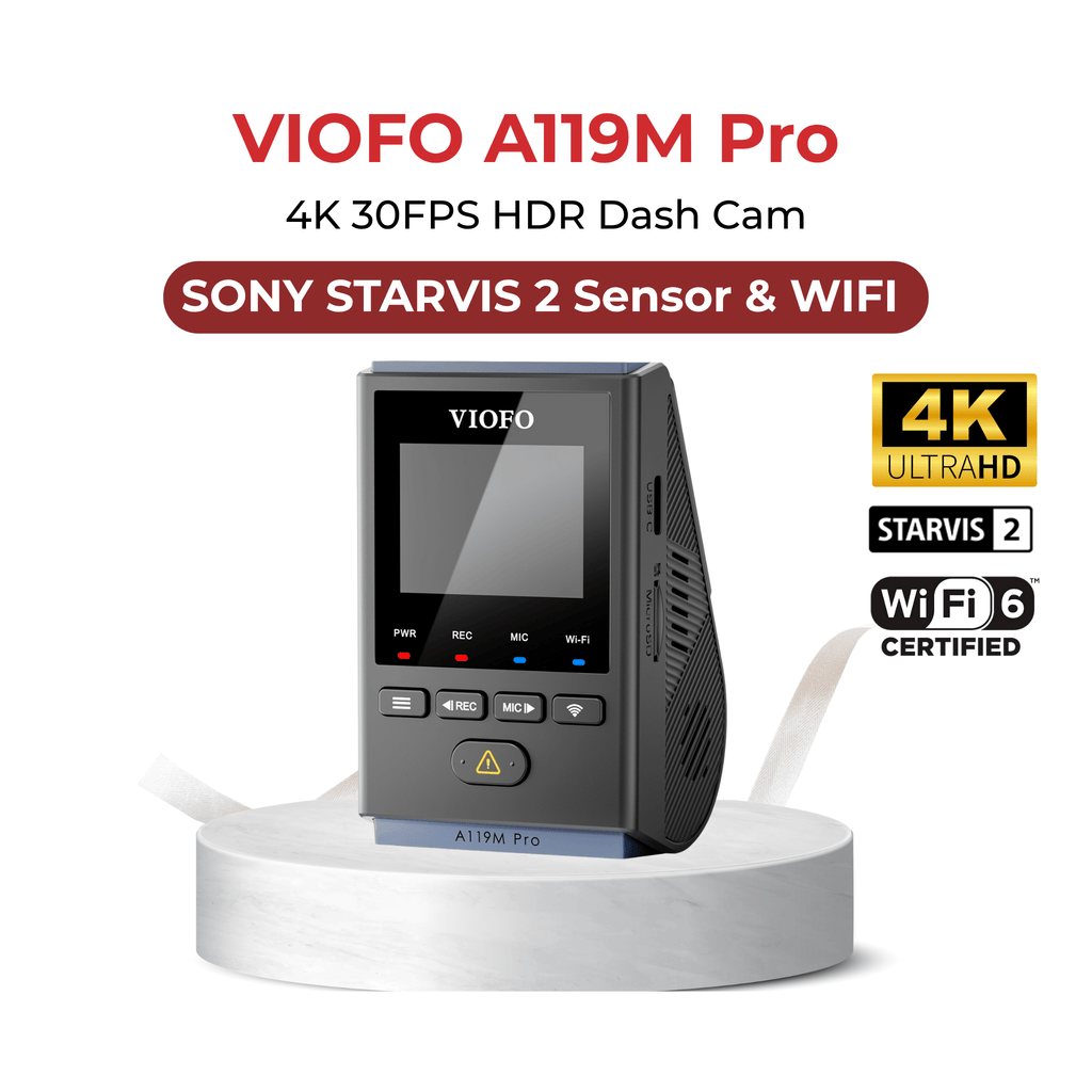 VIOFO A119M Pro 1CH 4K 30FPS HDR Dash Cam - Abe's Car Accessories