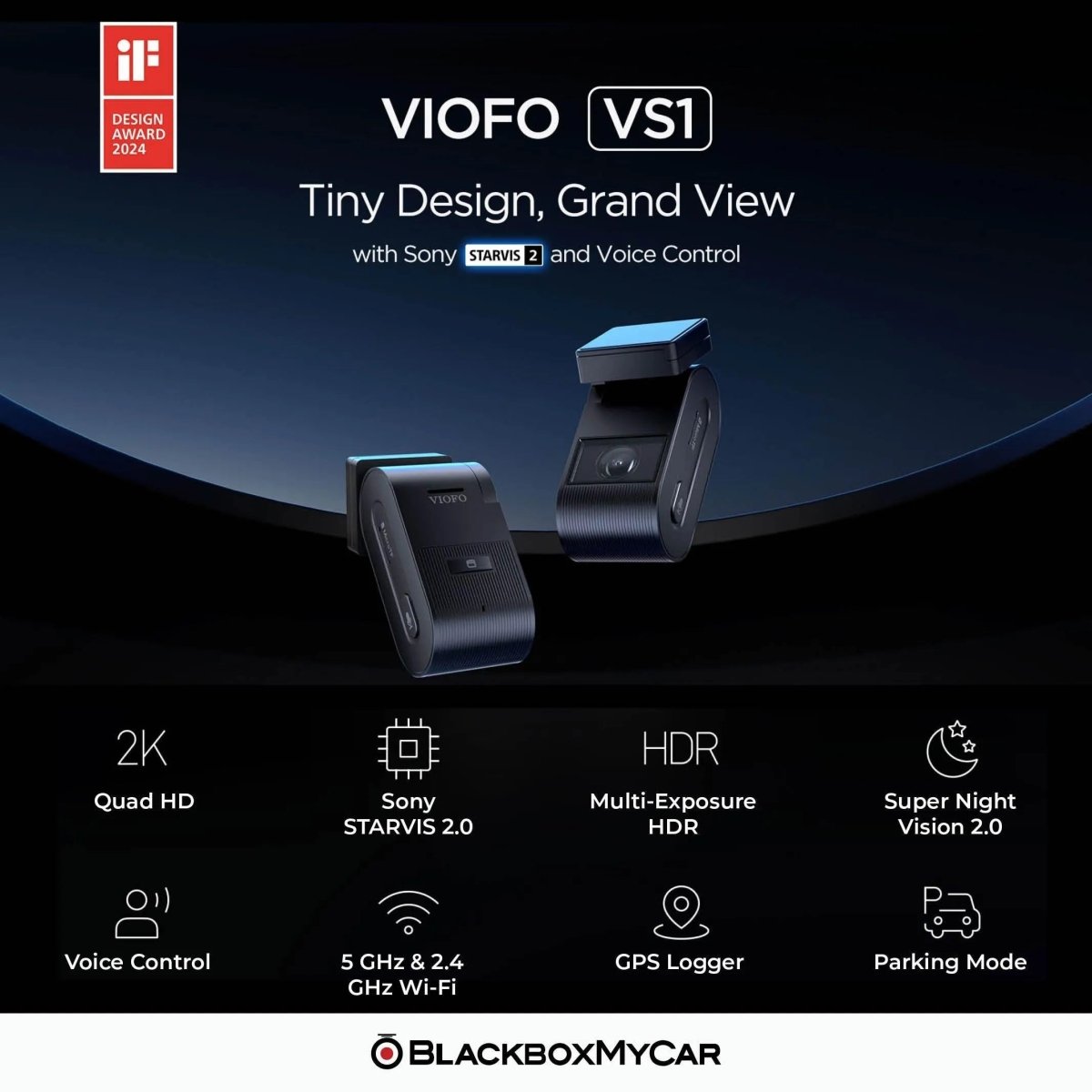 VIOFO VS1 Mini 2K QHD Dash Cam - Abe's Car Accessories